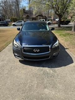 Blue 2017 INFINITI Q70L 3.7