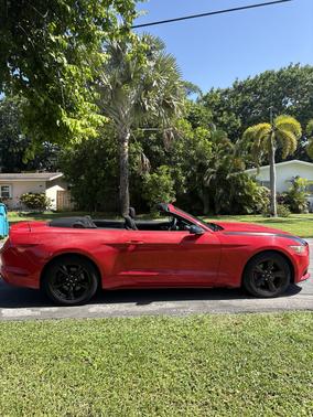 Red 2015 Ford Mustang V6