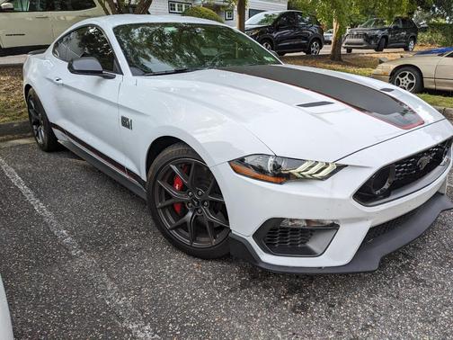 White 2022 Ford Mustang Mach 1