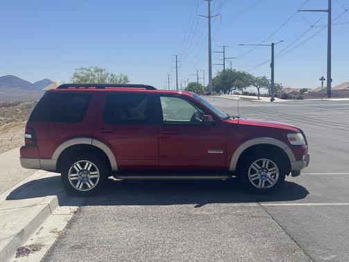 Red 2008 Ford Explorer Eddie Bauer