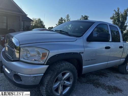 Silver 2007 Dodge Ram 1500 SLT Quad Cab