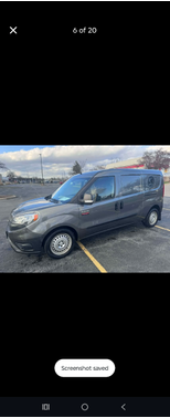 Gray 2018 RAM ProMaster City Tradesman