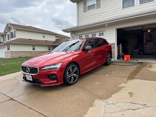 Red 2020 Volvo V60 T5 R-Design
