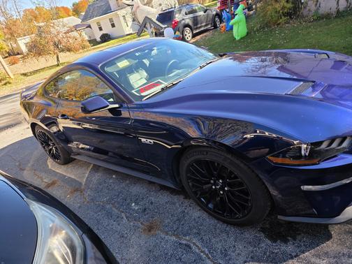 Blue 2018 Ford Mustang GT Premium