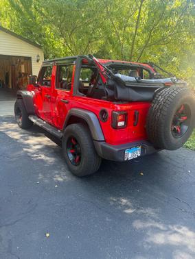 Red 2020 Jeep Wrangler Unlimited Sport
