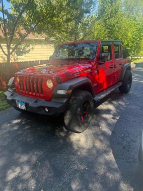 Red 2020 Jeep Wrangler Unlimited Sport