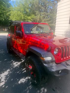 Red 2020 Jeep Wrangler Unlimited Sport