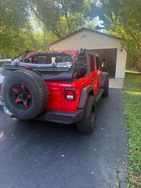 Red 2020 Jeep Wrangler Unlimited Sport