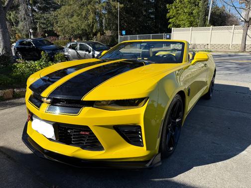 Yellow 2018 Chevrolet Camaro 1SS