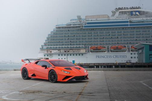 Orange 2023 Lamborghini Huracan STO Base