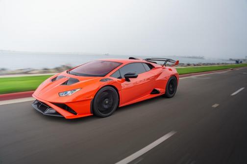 Orange 2023 Lamborghini Huracan STO Base