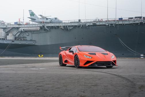 Orange 2023 Lamborghini Huracan STO Base