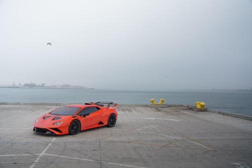 Orange 2023 Lamborghini Huracan STO Base