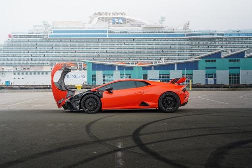 Orange 2023 Lamborghini Huracan STO Base
