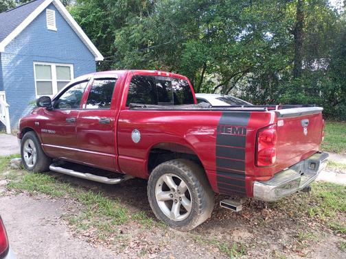 Red 2007 Dodge Ram 1500 SLT Quad Cab