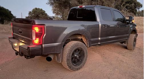 Gray 2017 Ford F-250 Lariat