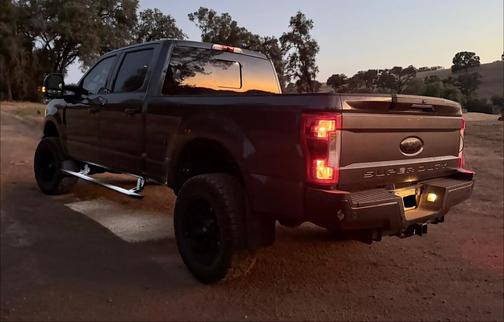 Gray 2017 Ford F-250 Lariat