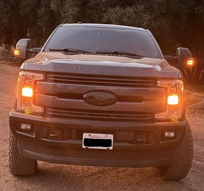Gray 2017 Ford F-250 Lariat