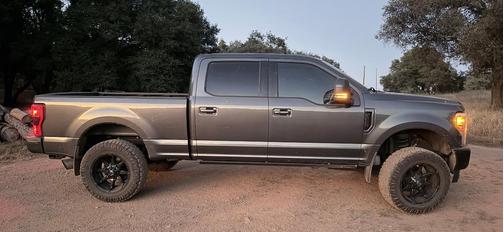 Gray 2017 Ford F-250 Lariat