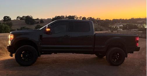 Gray 2017 Ford F-250 Lariat