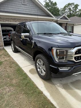Blue 2021 Ford F-150 Platinum