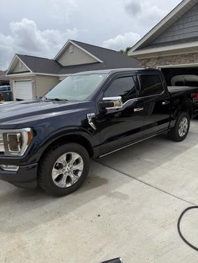 Blue 2021 Ford F-150 Platinum