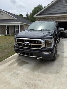 Blue 2021 Ford F-150 Platinum