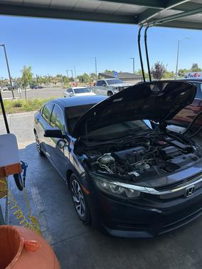 Gray 2017 Honda Civic EX