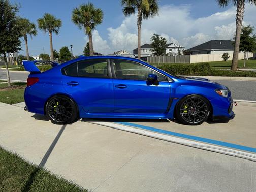Blue 2015 Subaru WRX STI Base