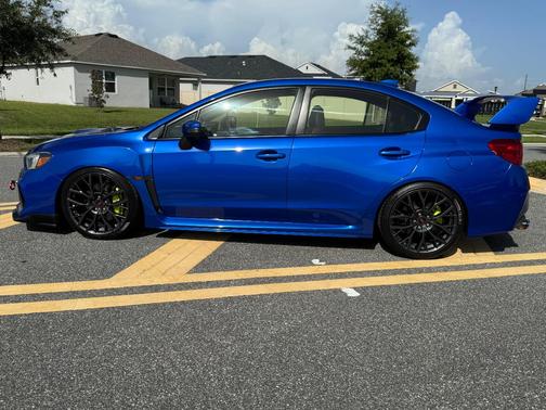 Blue 2015 Subaru WRX STI Base