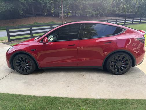 Red 2023 Tesla Model Y Performance