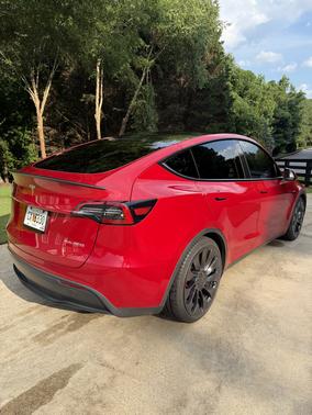 Red 2023 Tesla Model Y Performance