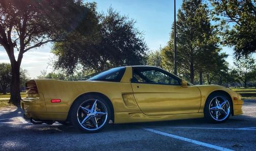 Yellow 2000 Acura NSX T