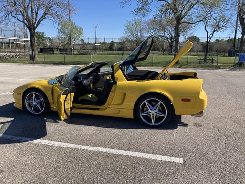 Yellow 2000 Acura NSX T