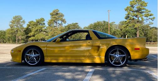 Yellow 2000 Acura NSX T