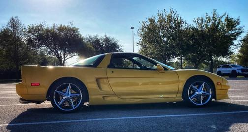 Yellow 2000 Acura NSX T