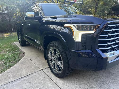 Blue 2026 Toyota Tundra Hybrid Capstone