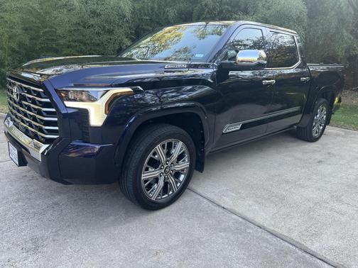 Blue 2026 Toyota Tundra Hybrid Capstone