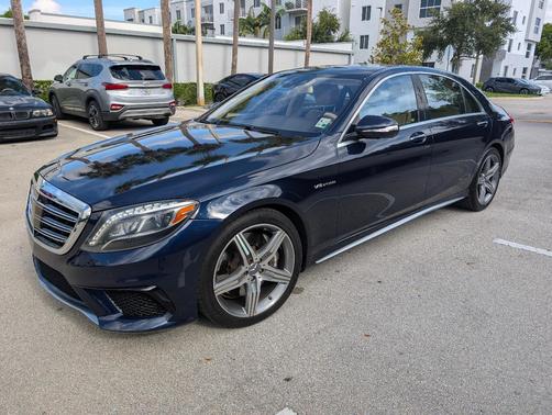 Blue 2015 Mercedes-Benz S-Class S 63 AMG