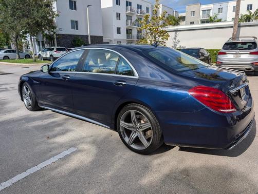 Blue 2015 Mercedes-Benz S-Class S 63 AMG