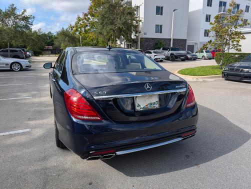 Blue 2015 Mercedes-Benz S-Class S 63 AMG