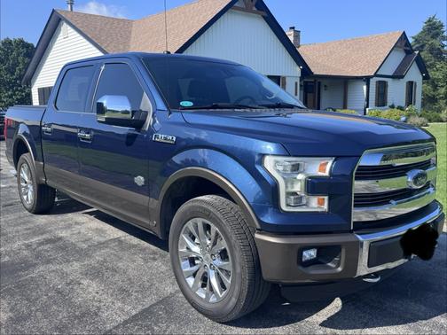 Blue 2016 Ford F-150 King Ranch