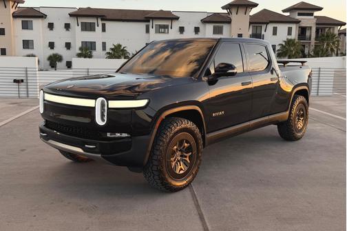 Black 2022 Rivian R1T Adventure Package