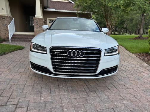 White 2015 Audi A8 L 3.0T