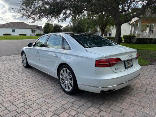 White 2015 Audi A8 L 3.0T