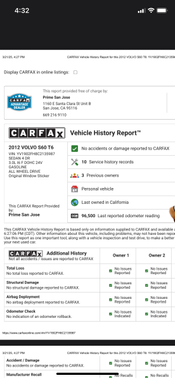 2012 Volvo S60 T6