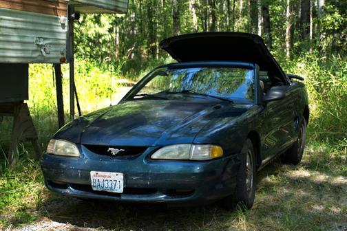 Green 1994 Ford Mustang GT
