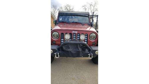 Red 2007 Jeep Wrangler X