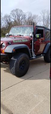 Red 2007 Jeep Wrangler X
