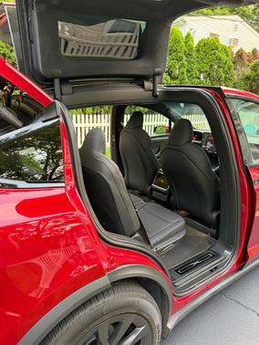 Red 2024 Tesla Model X Long Range